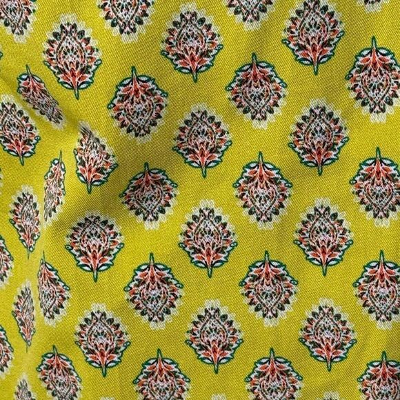 Banana Republic Yellow Print Sloan Crop Pants NWT - Women’s US 14 - Picture 6 of 9